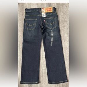 New Levi's 511 Jeans Boys 5 Reg Slim Stretch Straight Med Wash Fade
